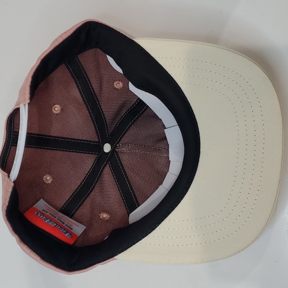 Free & Easy Adult Unisex Two Tone Pink Ivory Snapback Cap Hat - Picture 7 of 9